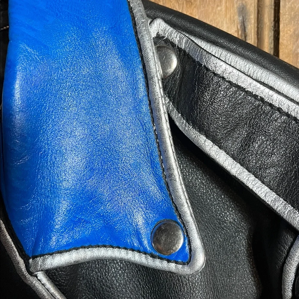 Vintage Custom Painted Punk Band Wilson Leather Jacket - Picture 3 of 11